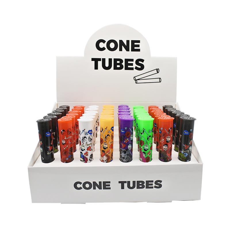 Tube supérieur pop en plastique de 115 mm